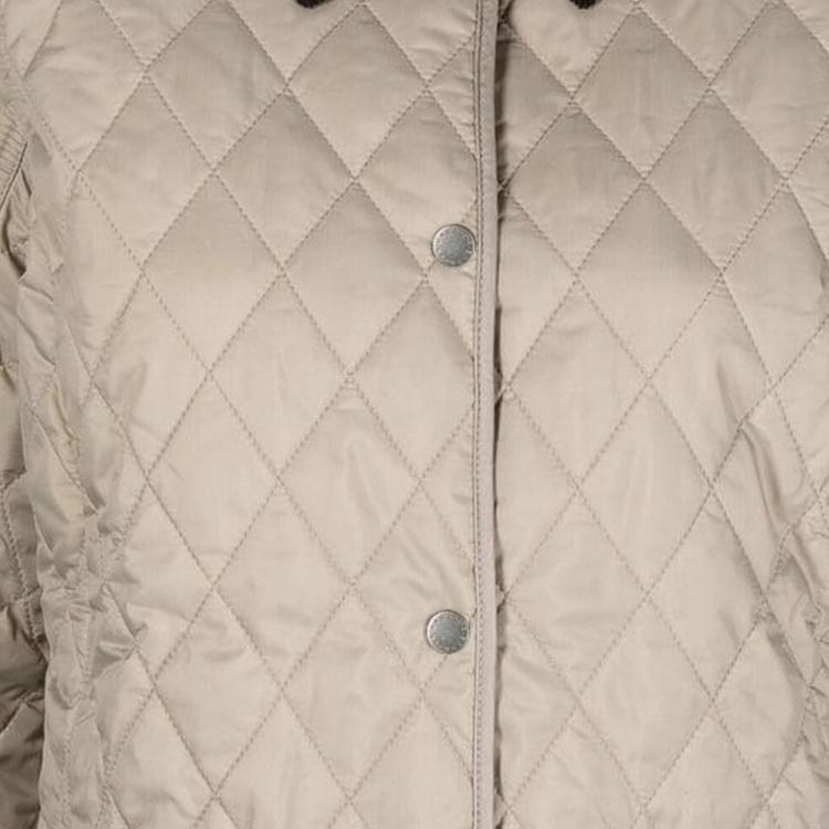 Sizing (W) 巴伯尔 FW23 米色绗缝单排扣翻领夹克 LQU0475BE53