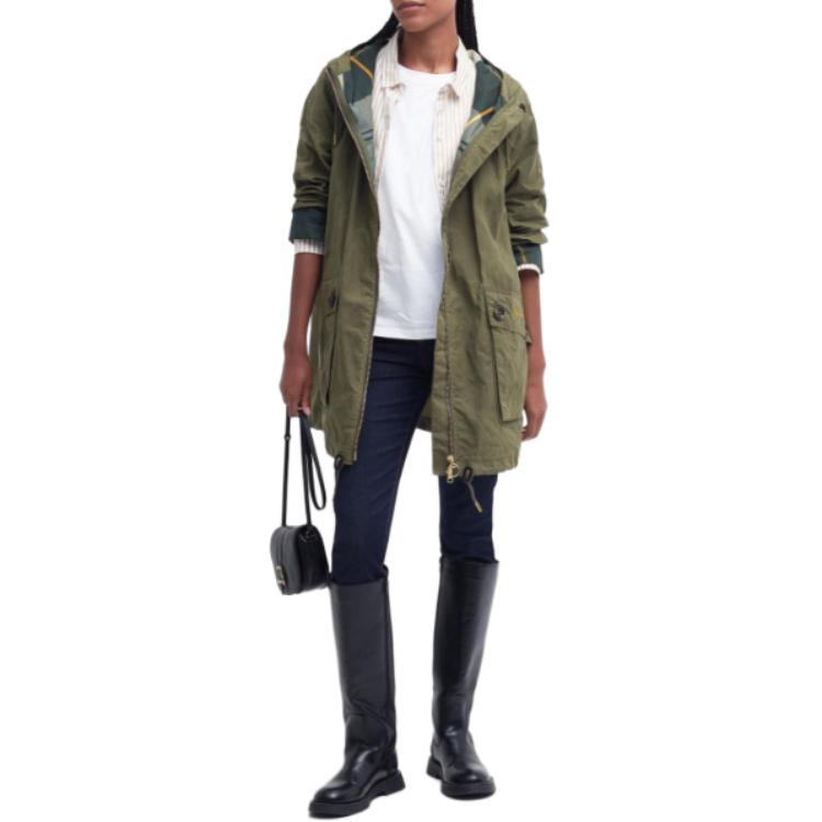 (Women) BARBOUR Keldy Showerproof Parka Jacket Green  Long Zip Hoodie Coat LSP0151GN31 圖 3