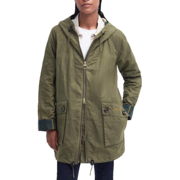 (Women) BARBOUR Keldy Showerproof Parka Jacket Green  Long Zip Hoodie Coat LSP0151GN31 圖 5