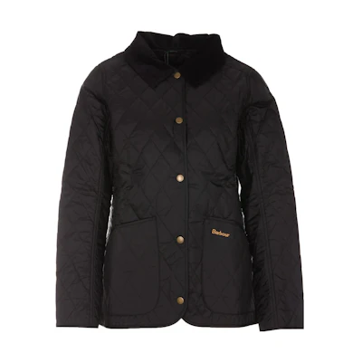 (Women) BARBOUR SS23 Black Quilted Slim Fit Classic Jacket. LQU0475BK91