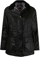 (Women) BARBOUR SS23 Black Waxed Cotton Single-Breasted Jacket. LWX0667BK11 (Women) BARBOUR SS23 Black Waxed Cotton Single-Breasted Jacket. LWX0667BK11