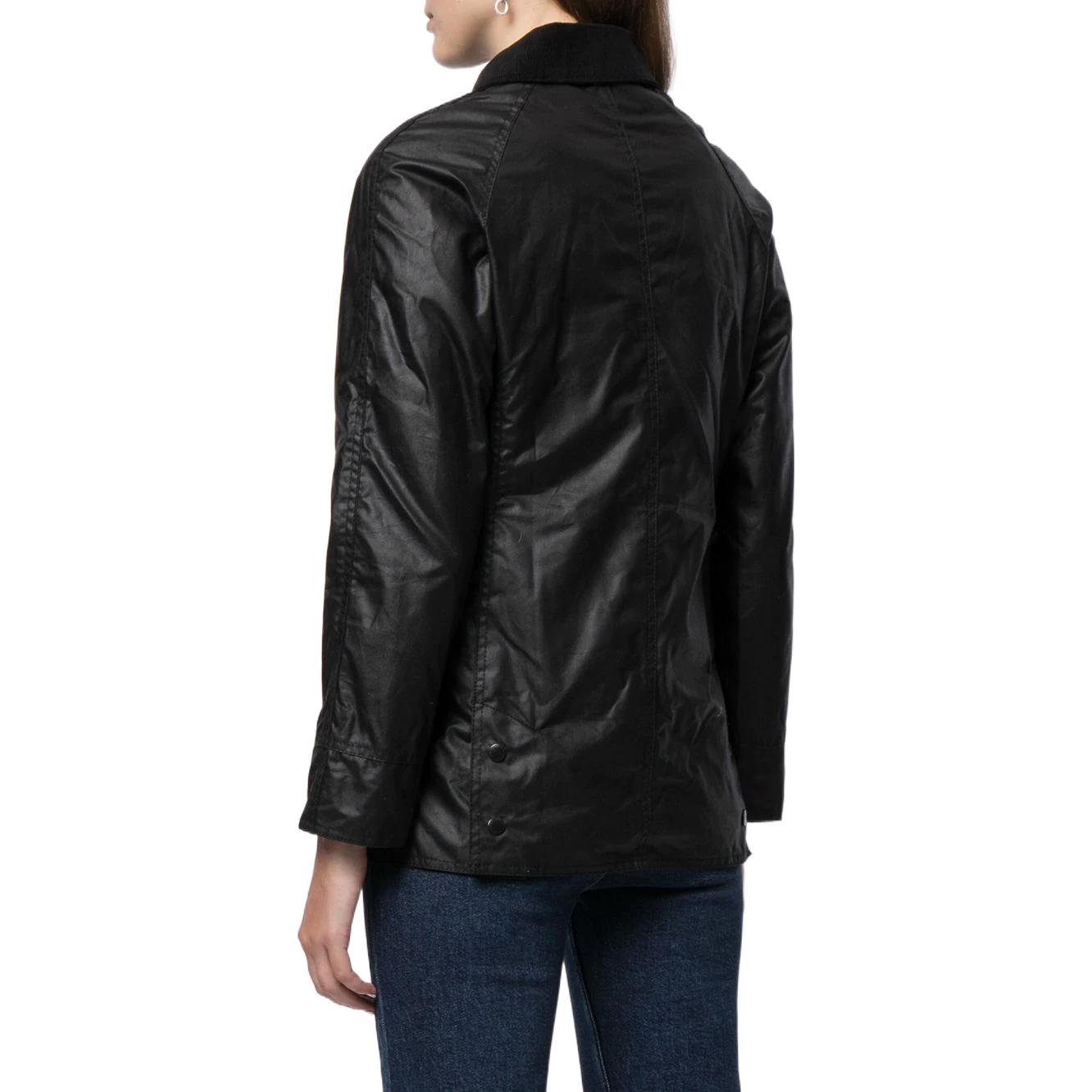 Purchase (W) BARBOUR SS23 Jaket Hitam Waxed Cotton Single-Breasted. LWX0667BK11