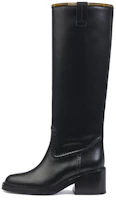 (Women) Barbour x Chloé Tall Boot 'Black' CHC23S791CH001 (Women) Barbour x Chloé Tall Boot 'Black' CHC23S791CH001