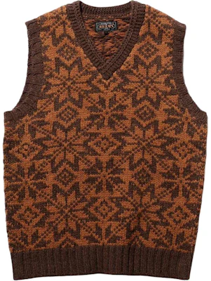 Beams FUTURE ARCHIVE FW24 Snowflake Pattern Casual Vest - Simple Style 38-05-0047-156 Buy Beams FUTURE ARCHIVE FW24 Snowflake Pattern Casual Vest - Simple Style 38-05-0047-156