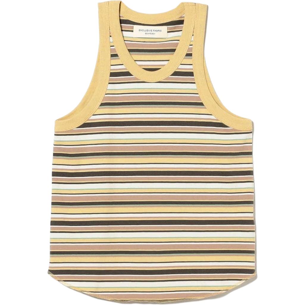 (Women) Beams Loose Fit Striped Sleeveless Tank Top 13-04-0324-458