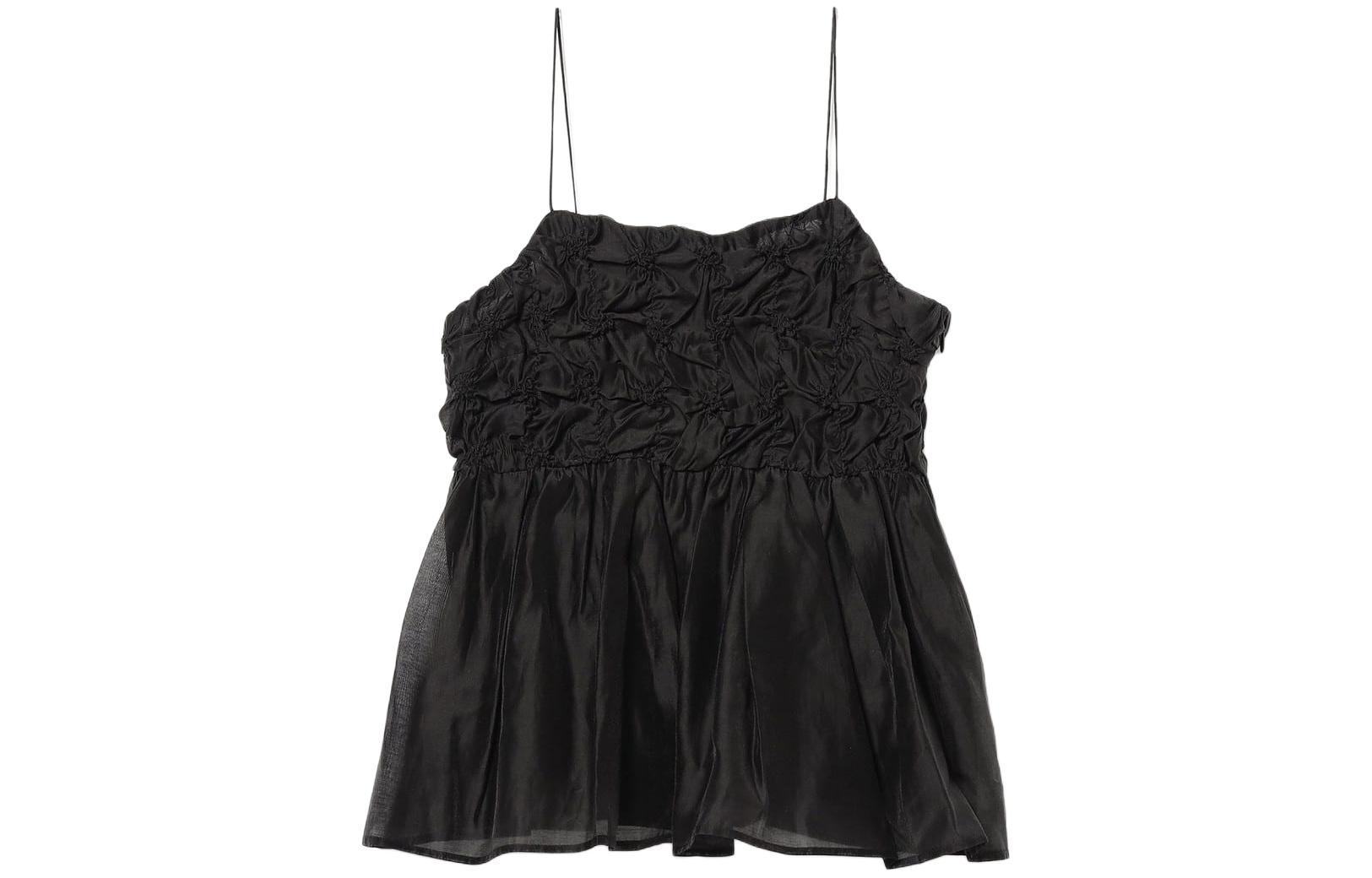 (Women) Beams Solid Color Pleated Camisole Tank Top 61-01-0782-370