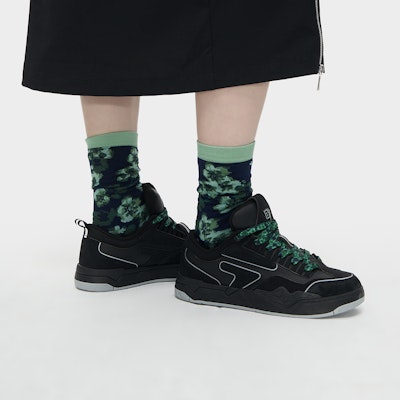 (W) Zapatillas FILA FUSION NOLLIE x BEAMS 'Negro Verde'. T12W342303FBK Sizing (W) Zapatillas FILA FUSION NOLLIE x BEAMS 'Negro Verde'. T12W342303FBK