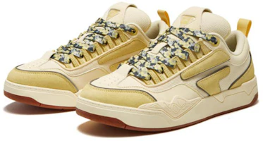 Order beams x FILA FUSION 斐乐潮牌 Nollie 聯名滑板鞋 豚躍鞋 防滑 低幫 板鞋 女款 透明黃/卡仕達醬
