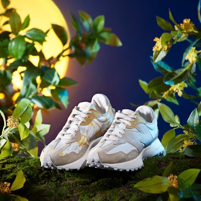 (W) BEAST x New Balance 327 'Tie-Dye - Sea Salt' WS327BZT 4