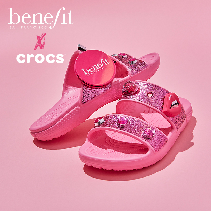 Cheap (Women) Benefit x Crocs Classic Sandal 'Pink Lemonade' 207545-669