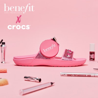 (Women) Benefit x Crocs Classic Sandal 'Pink Lemonade' 207545-669 2