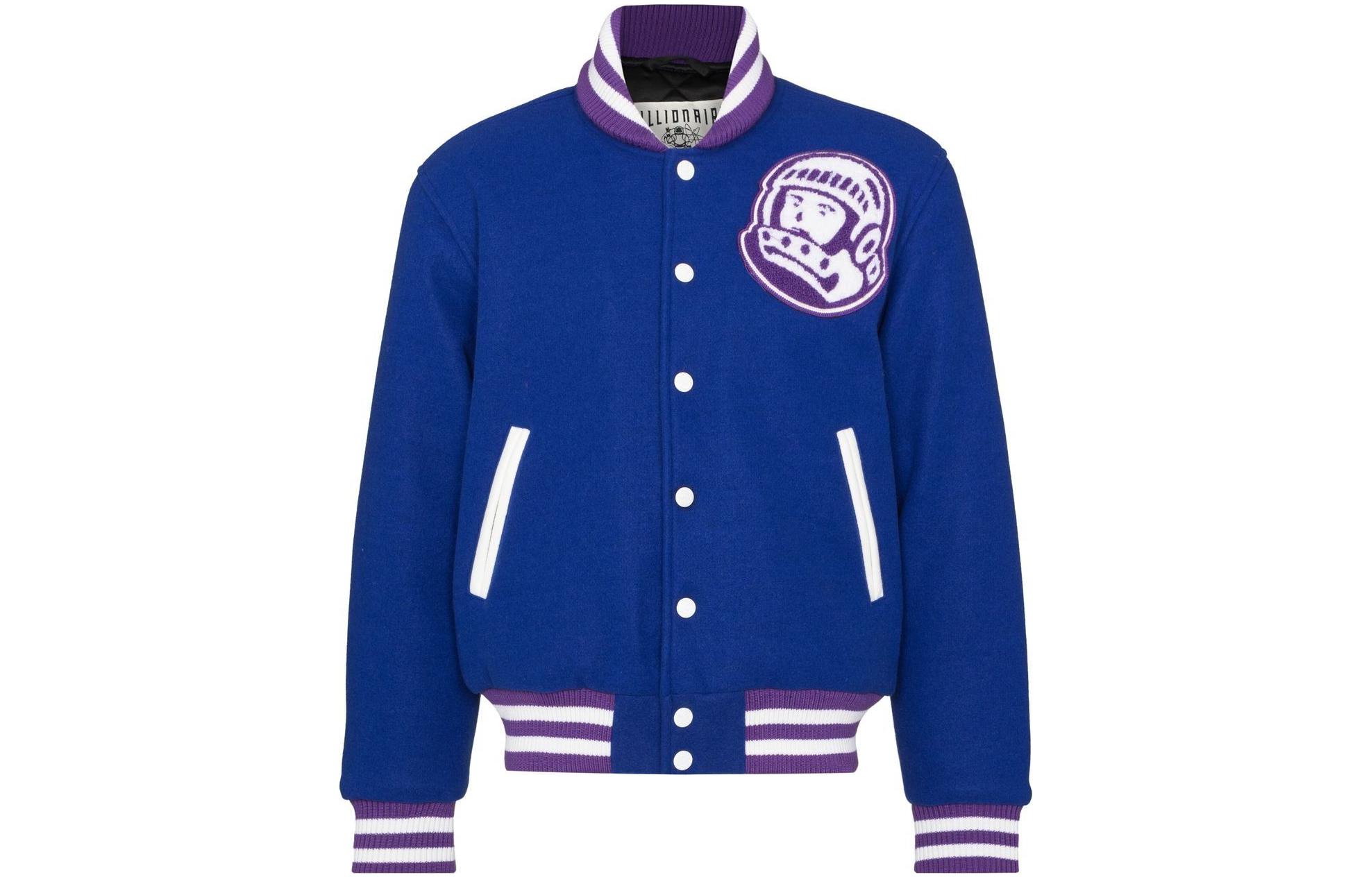 Billionaire Boys Club SS22 Blue Varsity Jacket Back to School Edition B22103BLUE