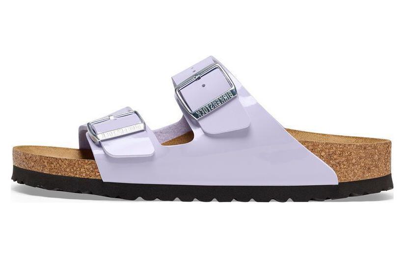 (Women) Birkenstock 'Misty Purple Comfort Buckle Platform Slides' 1025438