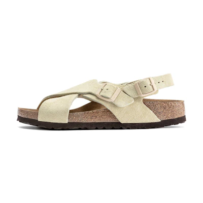 (W) Birkenstock Arizona 'Apricot Suede'