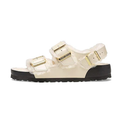 (W) Birkenstock Arizona 'Beige Buckle CMFT'