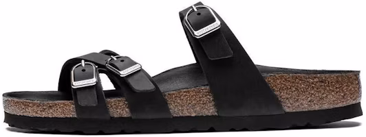 (Women) Birkenstock Arizona 'Black Metallic Triple Buckle' 1017565 (Women) Birkenstock Arizona 'Black Metallic Triple Buckle' 1017565