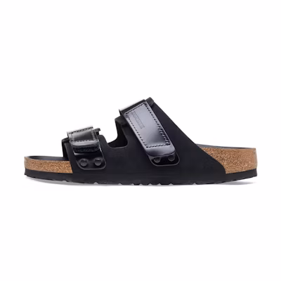 (W) Birkenstock Arizona 'Black Narrow Strap'