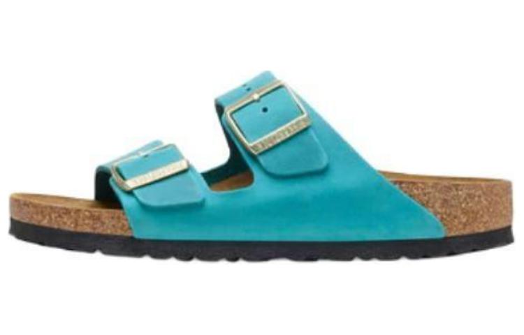 (W) Birkenstock Arizona 'Blue Leather'