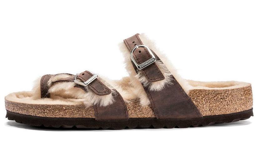 (Women) Birkenstock Arizona 'Brown Comfort Buckle' 1020299