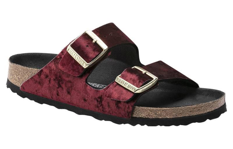 (W) Birkenstock Arizona 'Burgundy Velvet' 圖 2