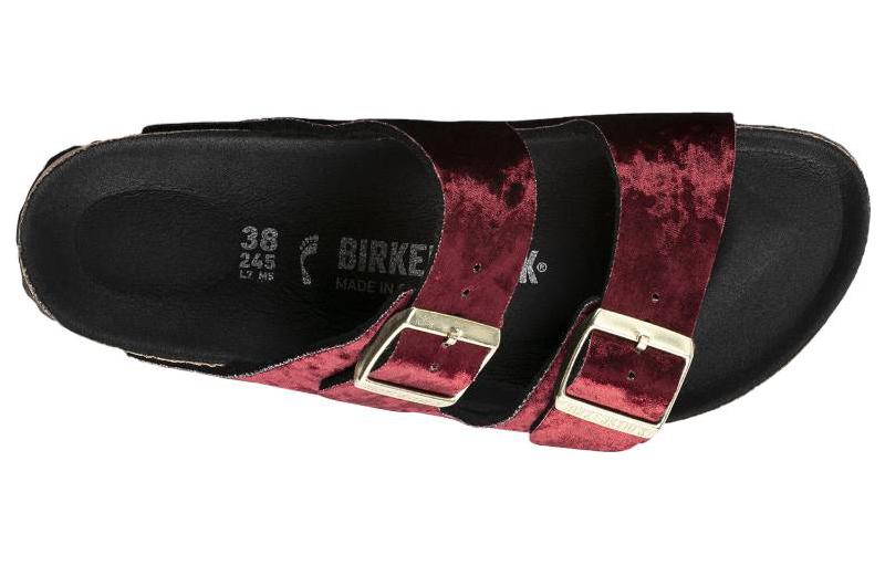 (W) Birkenstock Arizona 'Burgundy Velvet' 圖 3