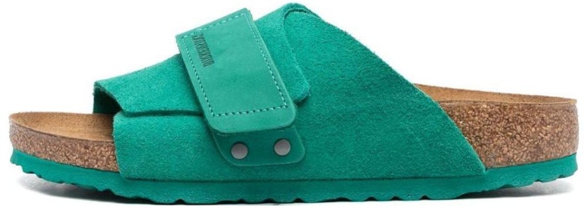 Birkenstock 絨面 柔軟舒適厚底 一字拖鞋 女款 深綠色 Buy Birkenstock 絨面 柔軟舒適厚底 一字拖鞋 女款 深綠色