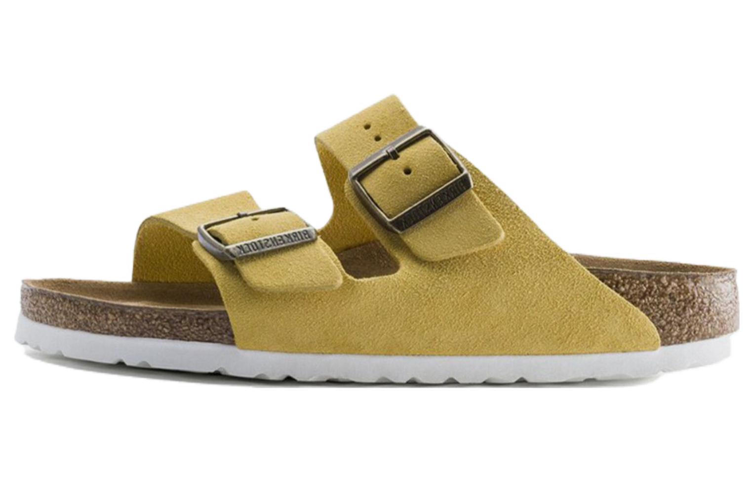 (W) Birkenstock Arizona 'Fashionable Brown Suede Slide'