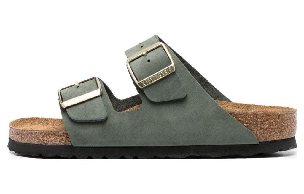 (W) Birkenstock Arizona 'Fern Green Velvet'