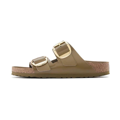 (W) Birkenstock Arizona 'Green Leather'