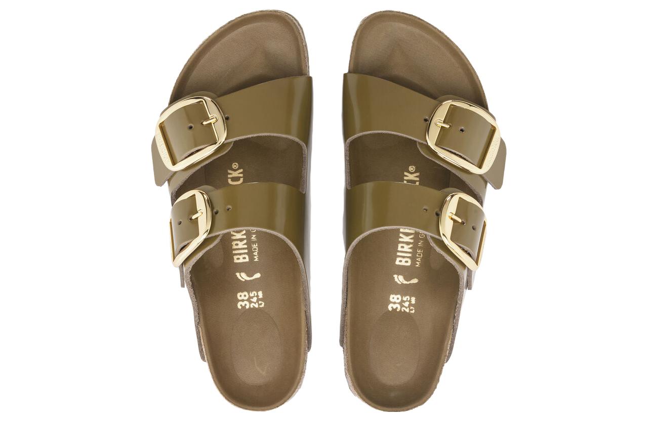 (W) Birkenstock Arizona 'Green Leather' 圖 2
