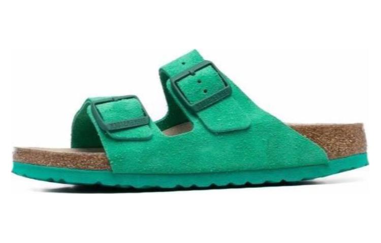 (W) Birkenstock Arizona 'Green Suede'