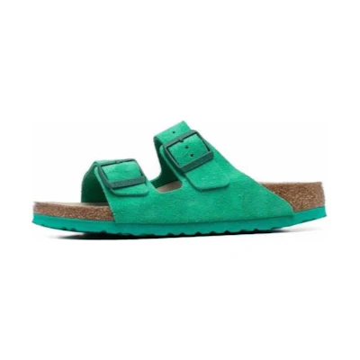 (W) Birkenstock Arizona 'Green Suede'