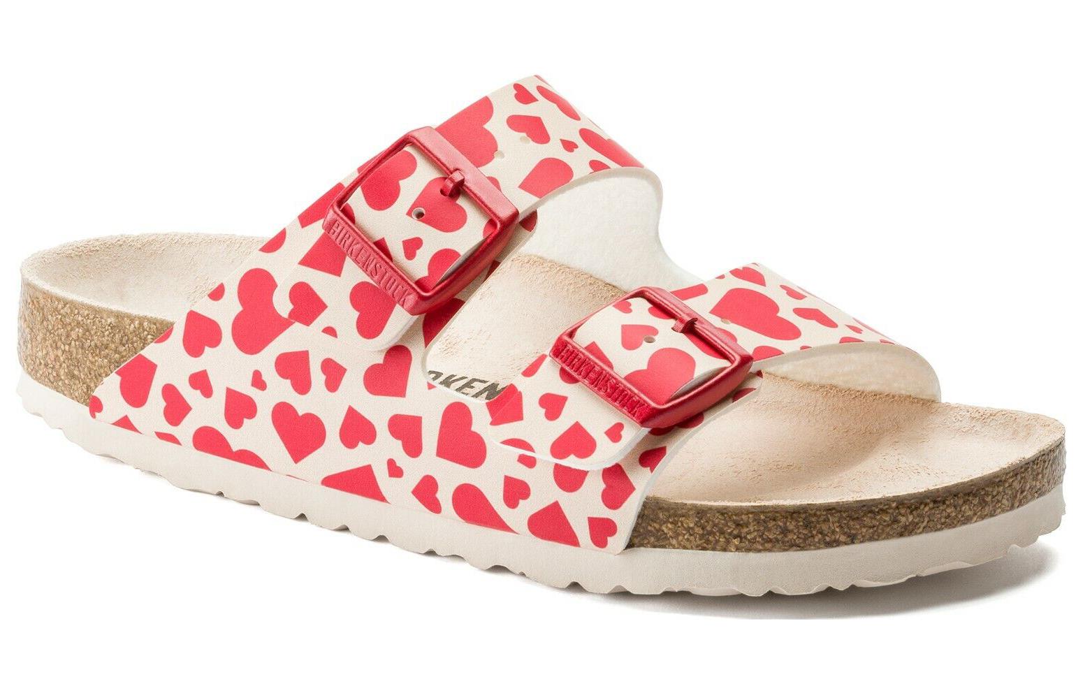 Lookbook (W) 勃肯经典Arizona红色心形拖鞋 1016247