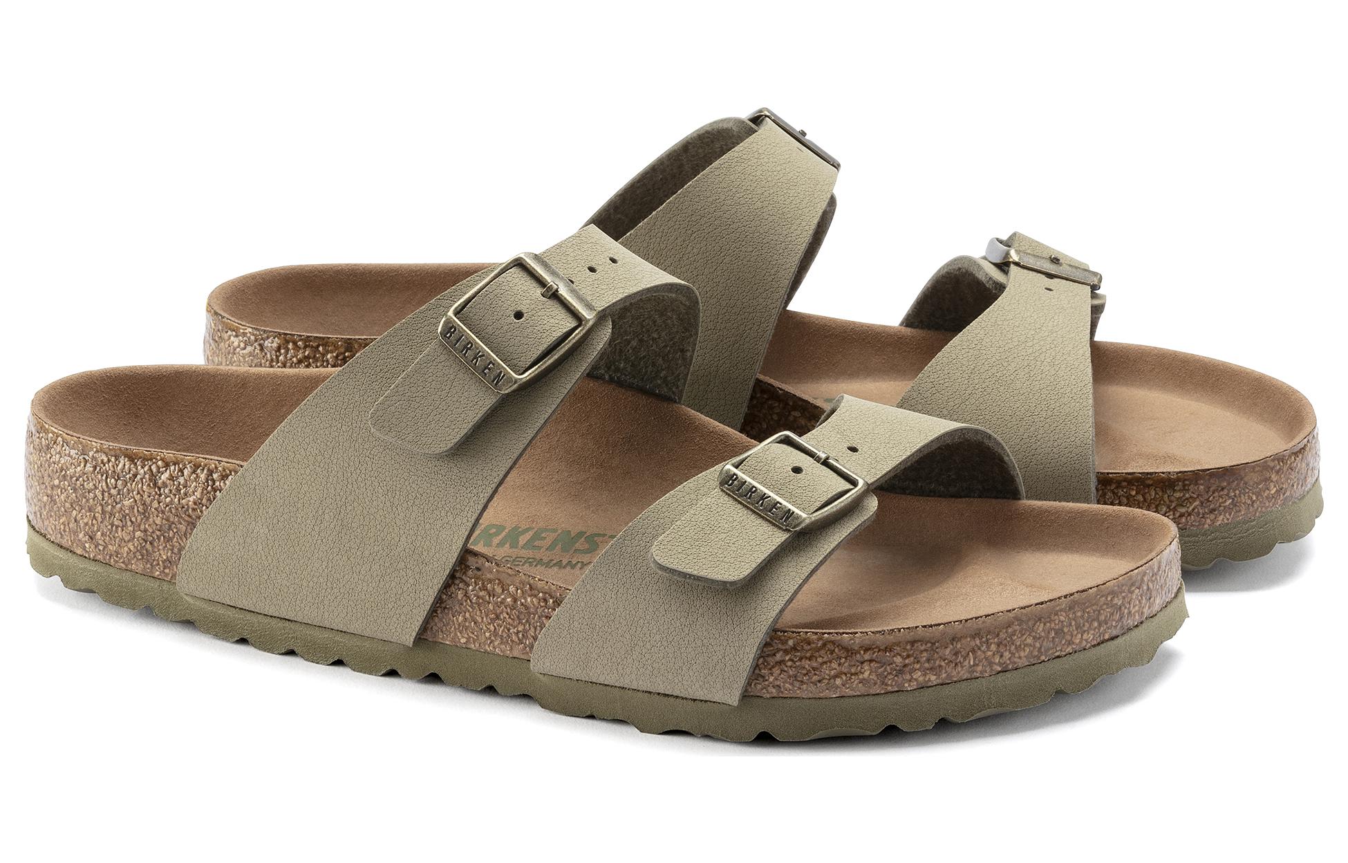 (W) Birkenstock Arizona 'Khaki Metal Buckle' 圖 2