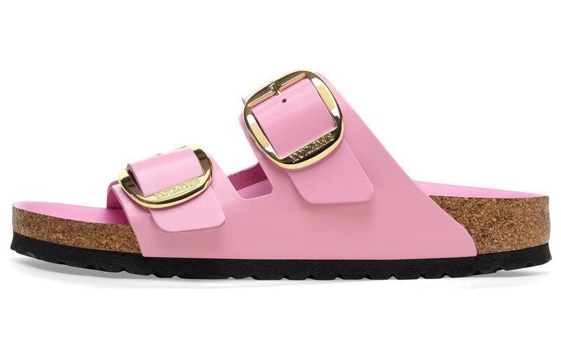 (Women) Birkenstock Arizona 'Metallic Pink Narrow' 1026532