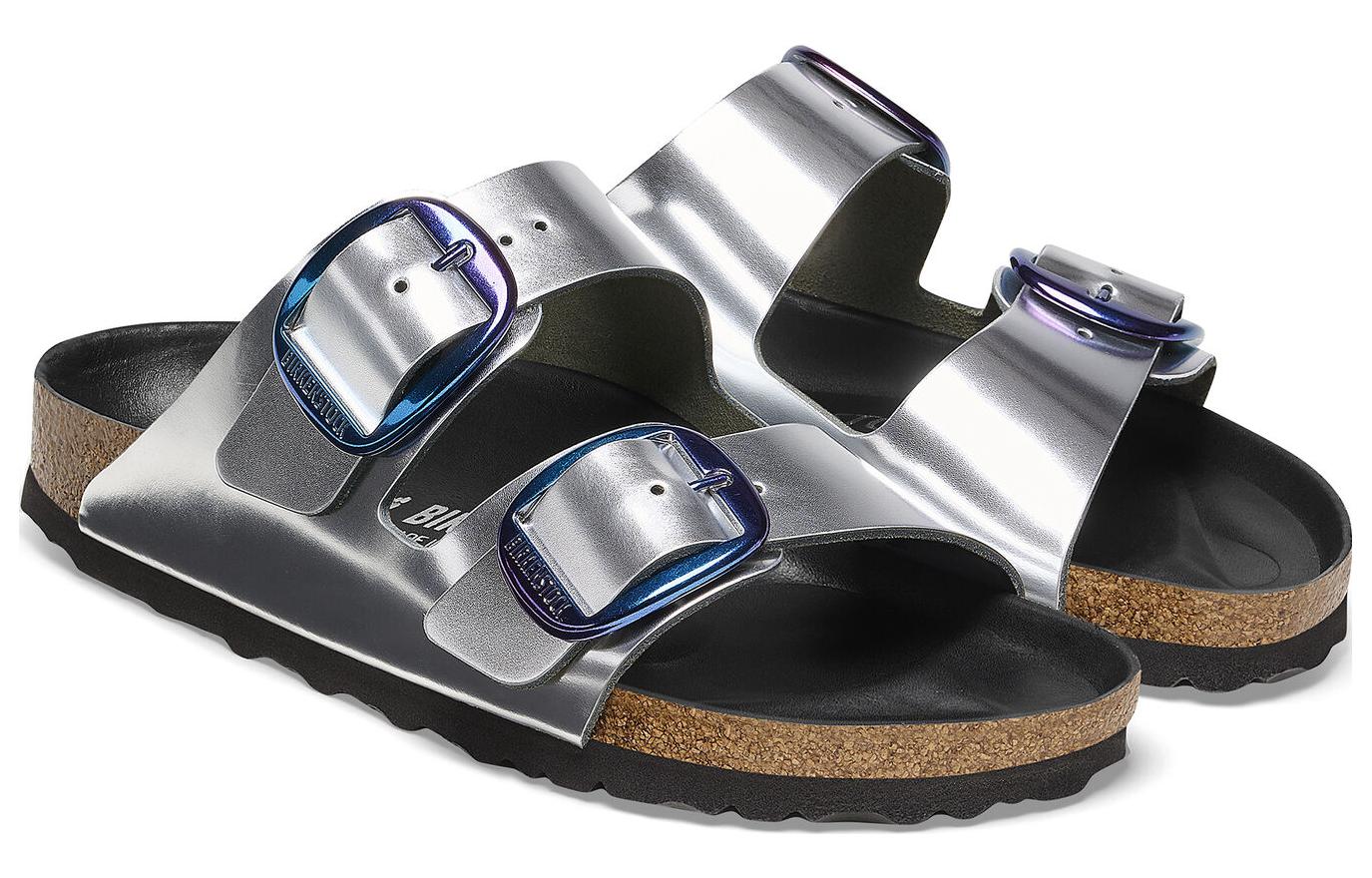 (W) Birkenstock Arizona 'Metallic Silver' 圖 3
