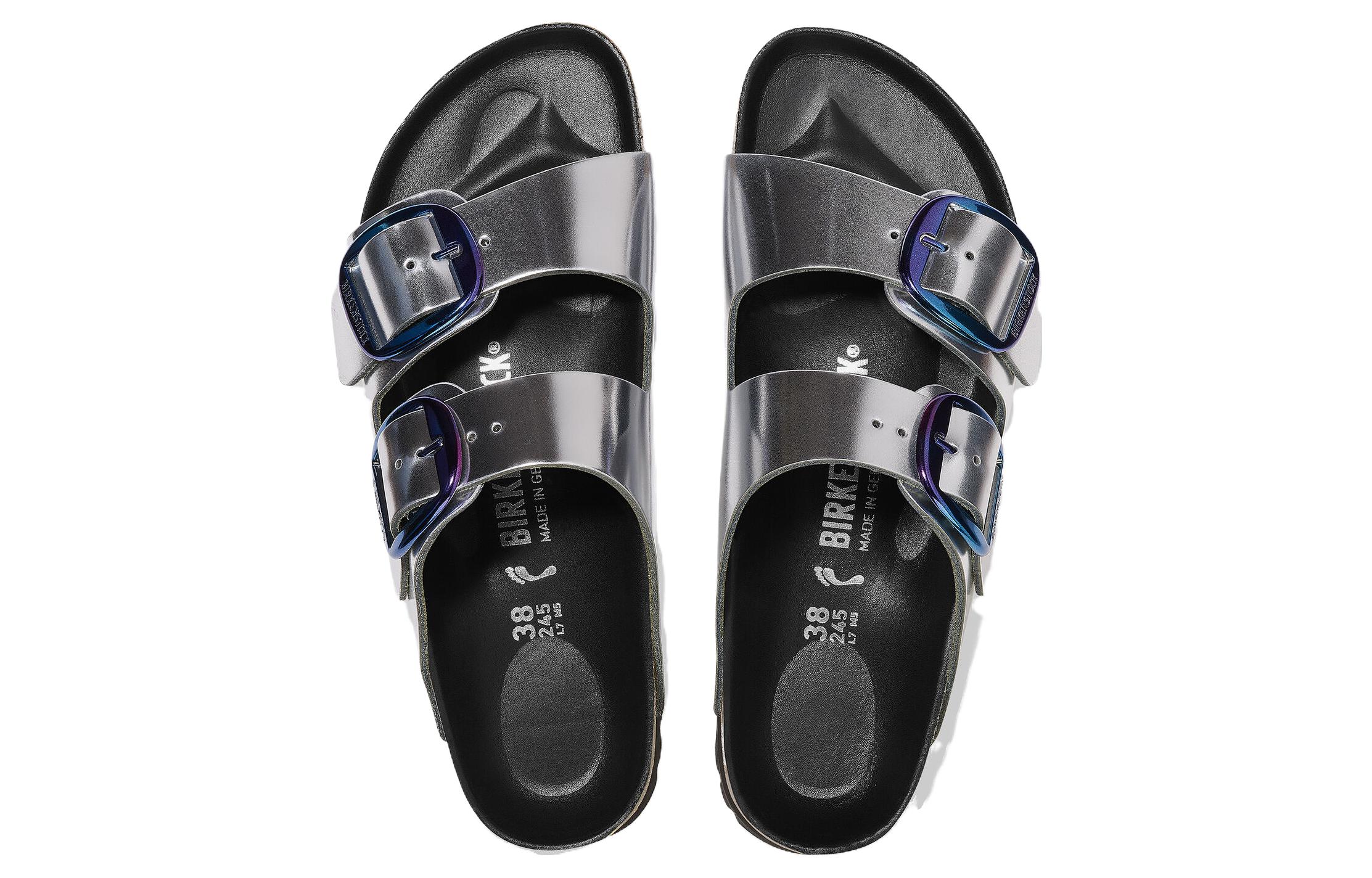 (W) Birkenstock Arizona 'Metallic Silver' 圖 4