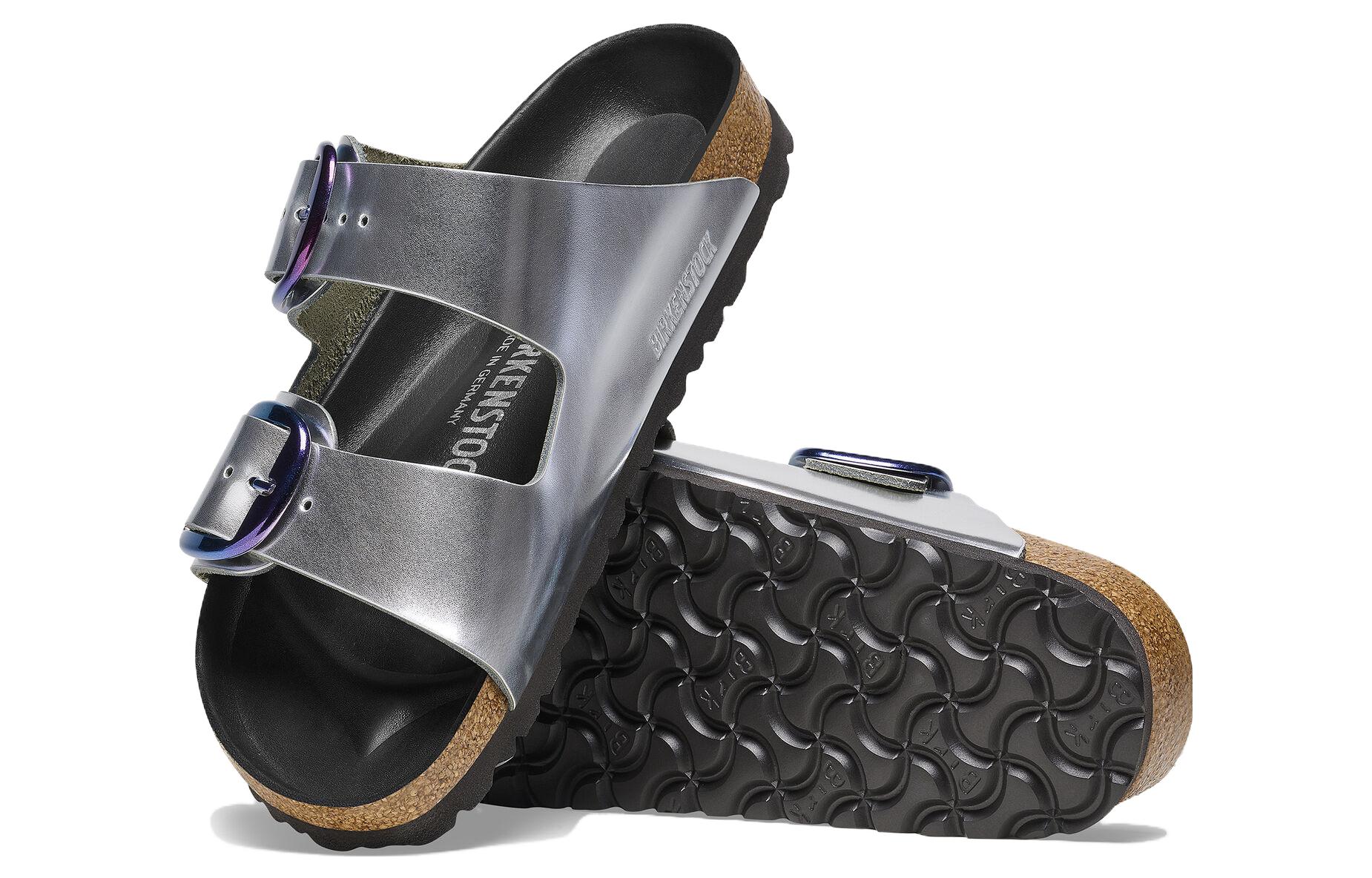(W) Birkenstock Arizona 'Metallic Silver' 圖 5