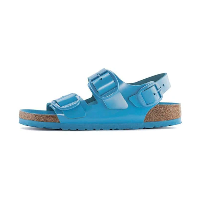 (W) Birkenstock Arizona 'Metallic Sky Blue'