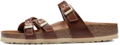 Buy (W) Birkenstock Arizona 'Logam Tiga Gelang Kaki Lembut Sempit Coklat' 1017568