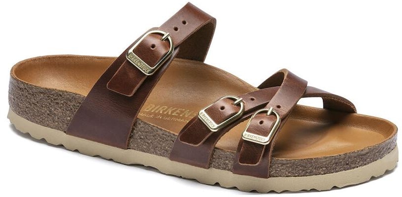 (Women) Birkenstock Arizona 'Metallic Triple Buckle Soft Footbed Narrow Brown' 1017568 Order (Women) Birkenstock Arizona 'Metallic Triple Buckle Soft Footbed Narrow Brown' 1017568