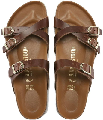 (W) Birkenstock Arizona 'Triple Hebilla Metálica Plantilla Suave Estrecha Marrón' 1017568 Shop (W) Birkenstock Arizona 'Triple Hebilla Metálica Plantilla Suave Estrecha Marrón' 1017568