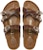 (W) Birkenstock Arizona 'Logam Tiga Gelang Kaki Lembut Sempit Coklat' 1017568