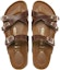 Shop (W) Birkenstock Arizona 'Logam Tiga Gelang Kaki Lembut Sempit Coklat' 1017568