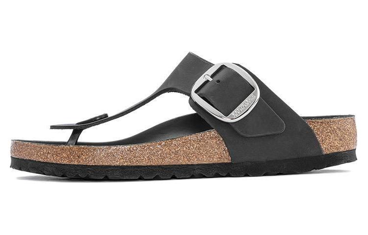 (W) Birkenstock Arizona 'Narrow Fit Black Leather'