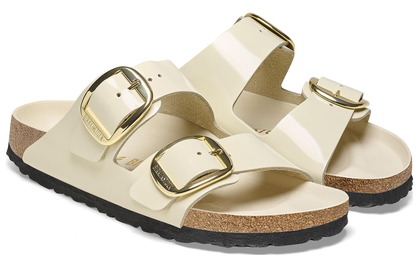 (W) Birkenstock Arizona 'Narrow Fit Cream Leather' 圖 3