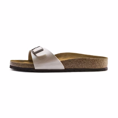 (W) Birkenstock Arizona 'Pearl White - Narrow Fit'