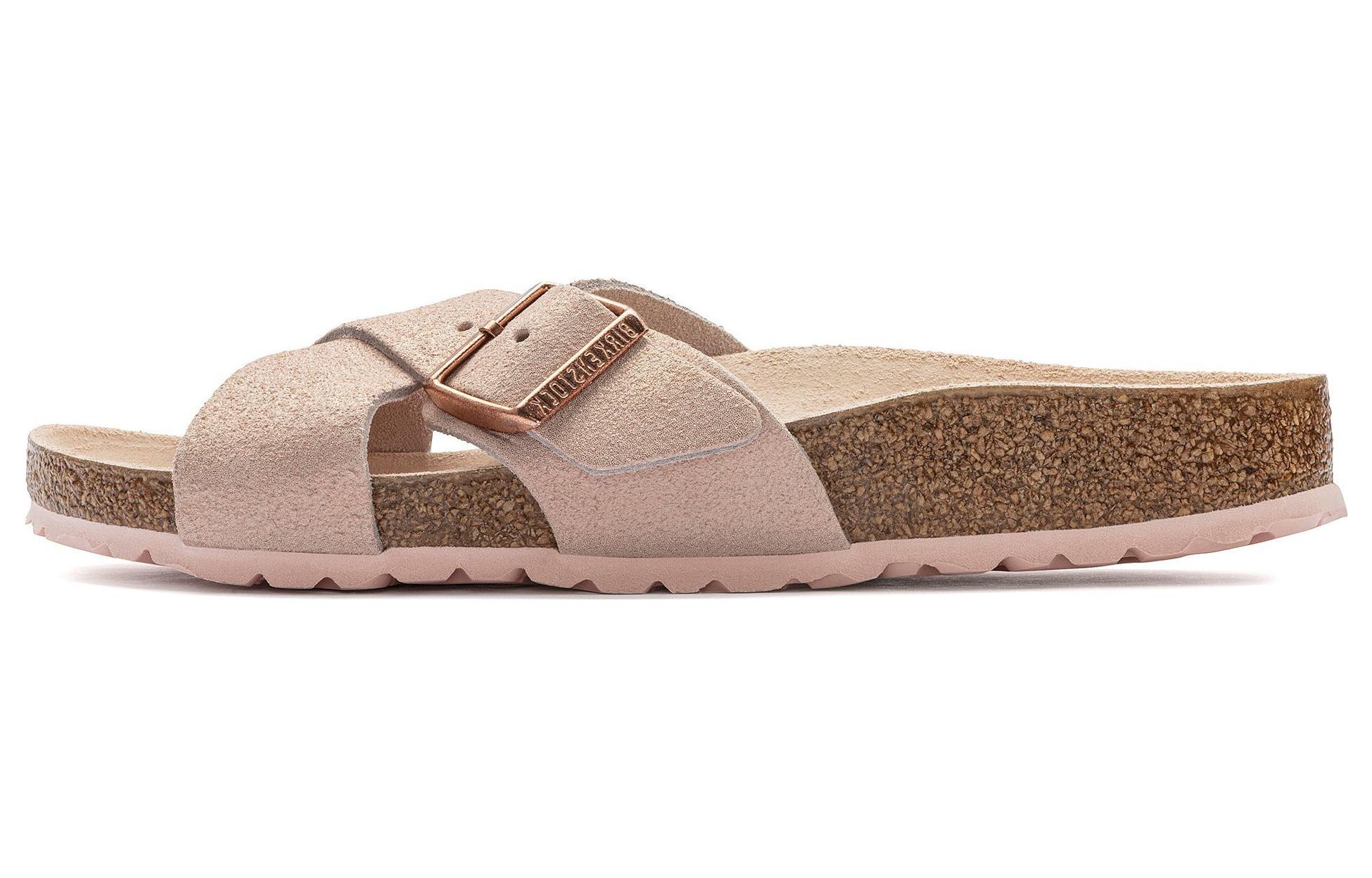 (Women) Birkenstock Arizona 'Pink Velvet' 1023509