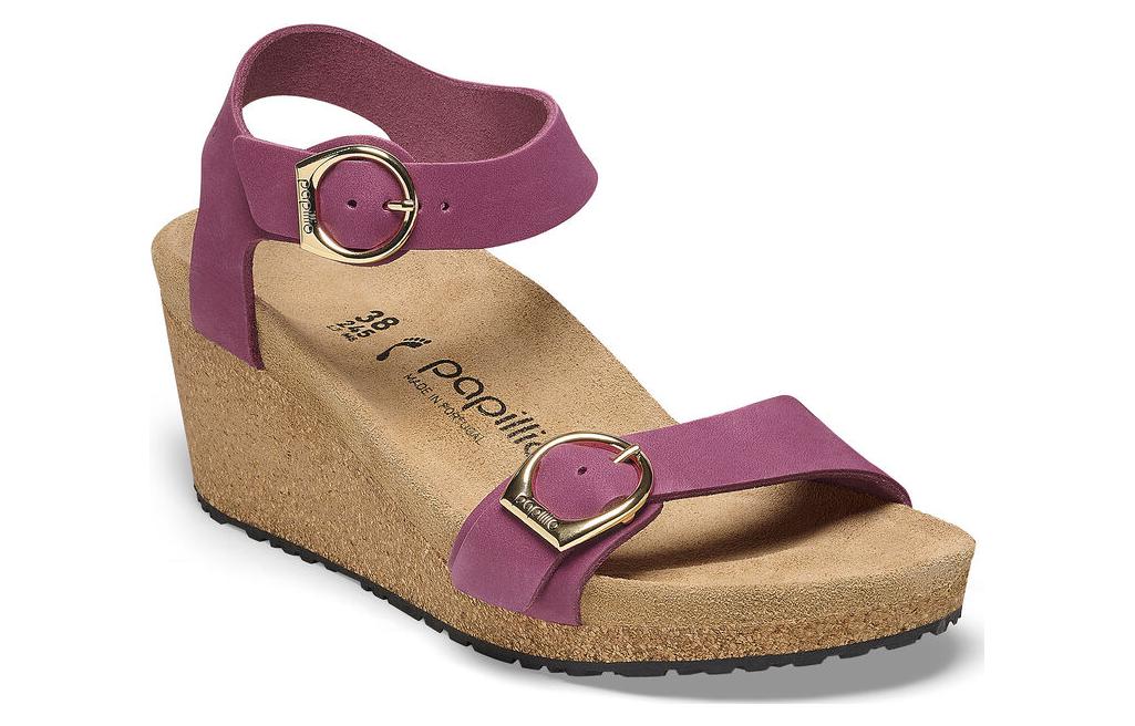 (W) Birkenstock Arizona 'Purple Red Suede Narrow' 圖 2