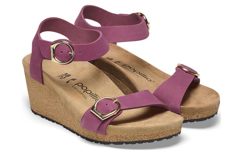 (W) Birkenstock Arizona 'Purple Red Suede Narrow' 圖 3